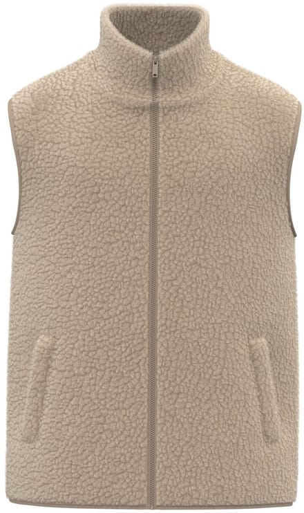 Spasso Mouwloos sherpa herenjasje SP603 - Wet Sand - M