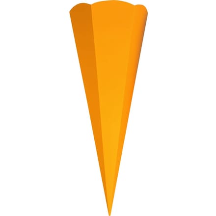 Schoolkegel uitgesneden - Neon-Oranje