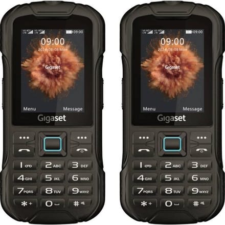 Gigaset GLX 8 ACTIVE Duo Outdoor telefoon Zwart