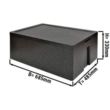 GGM Gastro Thermobox Maxi - 71,7 Liter Zwart