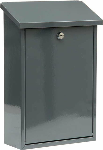 Vorel - Brievenbus - 400x250x100mm - Grafiet - Stalen Plaat - Modern Design