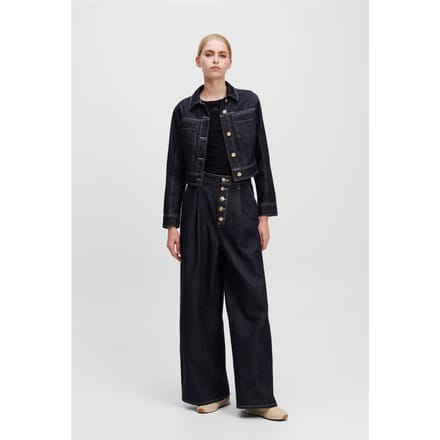 Karl Lagerfeld Button Denim Pants Dark Blue Taglia: W29 | Pantaloni Outlet | Donna | Blu