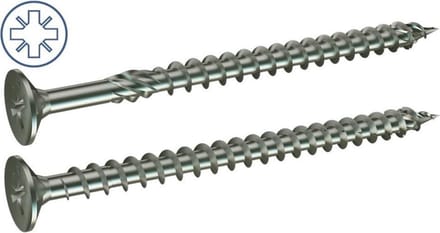 Spaanplaatschroef 4.0 x 35mm 10 stuks
