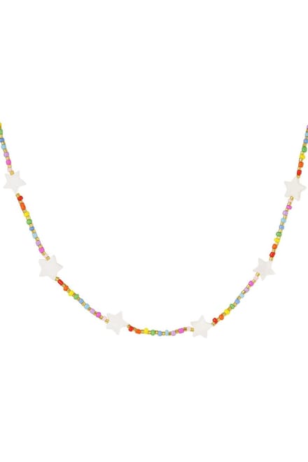 ketting - Rainbow - stars - Multi - Stainless Steel - yehwang
