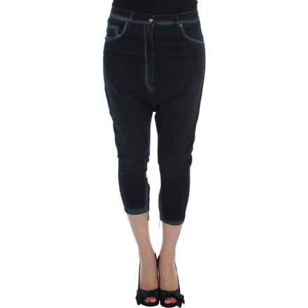 Cavalli Blauw Katoen Stretch Baggy Relax Jeans