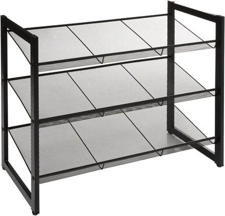 Schoenenrek staal 9 paar Five® - Zwart - Anti-slip