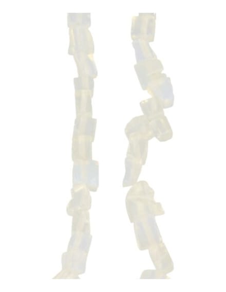 Opaliet kralen streng split / blokjes 80 cm (synth)