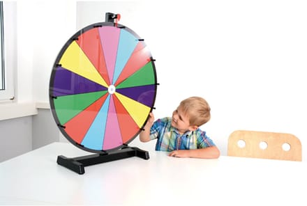 Eduplay rad van fortuin spel 60 cm met whiteboard marker en spons.