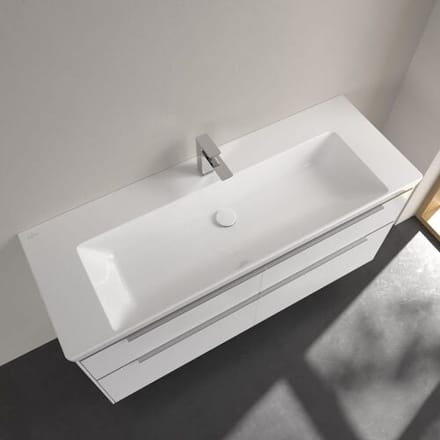 Villeroy & Boch Subway 3.0 cabinet washbasin 130 cm, with 1 tap hole, without overflow 4A70D201
