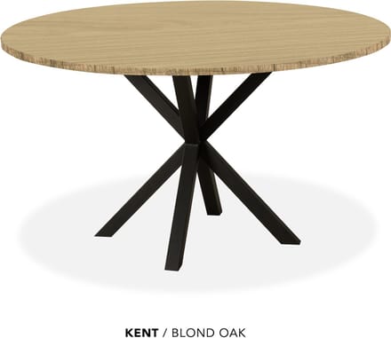 Maxfurn - Eettafel rond | Zeer krasvast | Kleur: Blond oak | diameter 140cm