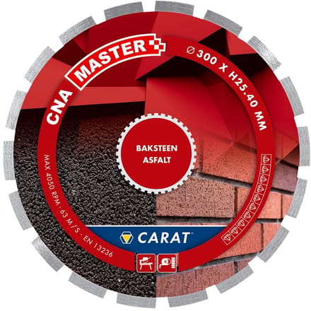 Carat diamantzaagblad nat - 350 x 25.4 mm - CNAB voorbaksteen