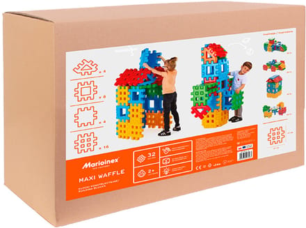 Maxi wafel blokken 32 stuks - Marioinex - vanaf 24 maanden