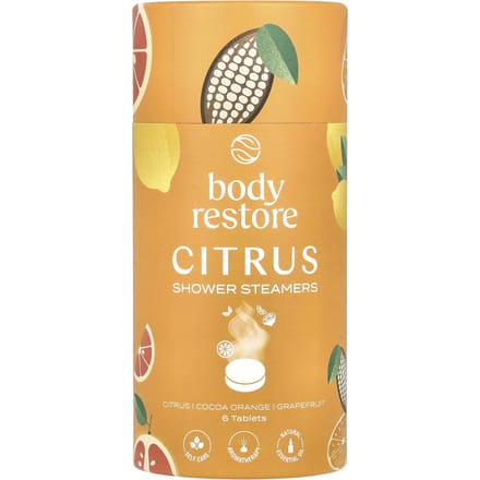 Shower Steamers Citrus Mix 6-pack - Body Restore - Douche Tabletten met Etherische Oliën - Aromatherapie Douche - Wellness Cadeau
