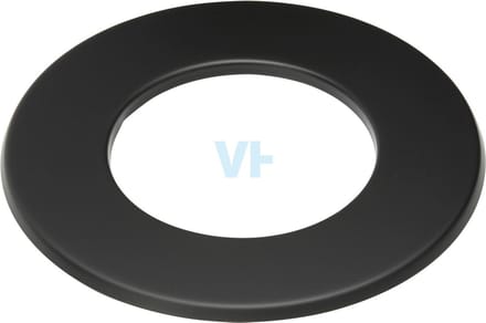 Rozet 5 Cm Zwart Staal 2mm Ø150 (155) mm
