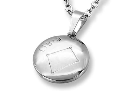Amanto Ketting Weegschaal - 316L Staal - Horoscoop - ∅25mm - 60cm