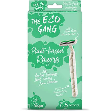 The Eco Gang - Scheermesjes - Biologisch afbreekbaar - Eco vriendelijk- 5 stuks