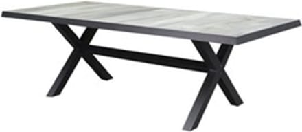 Nancy New Delhi dining tuinset 224x103x74,5 cm 7 delig aluminium