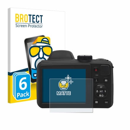 BROTECT - Screenprotector voor Kodak Pixpro AZ405 - Folie Beschermfolie matte 6 Stuks
