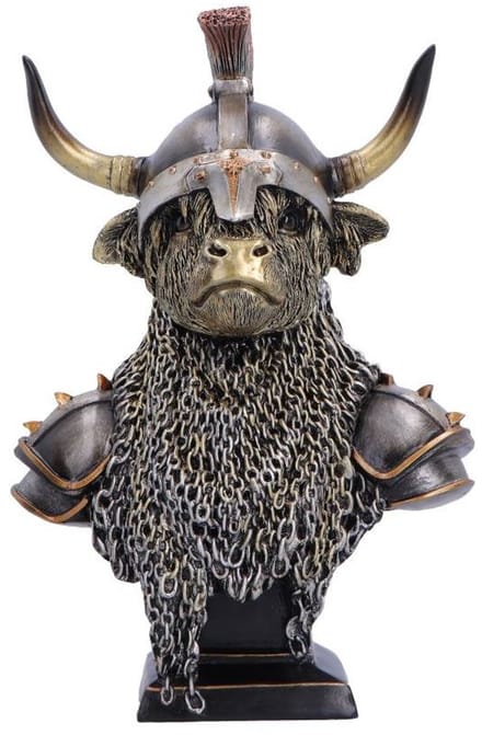 Nemesis Now beeld/figuur - Highland Guard - Stier Ridder buste - 26,7cm - Handbeschilderd