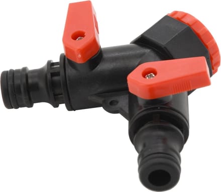 Waterkraan splitter - 2 uiteindes