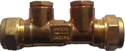 Watts - Keerklep 22mm - 2x knel