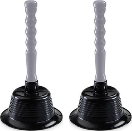 Hega Hogar Ontstopper - 2x - plopper - gootsteen/toilet - 15 x 27 cm