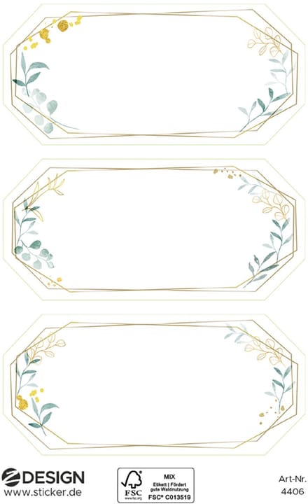 Decoratieve label-etiketten met sierkader