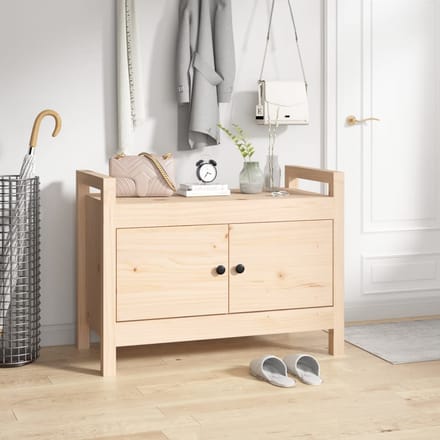 vidaXL - Halbankje - 80x40x60 - cm - massief - grenenhout