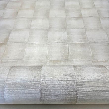 Blokken ruiten behang voelbaar relief 70 cm breed