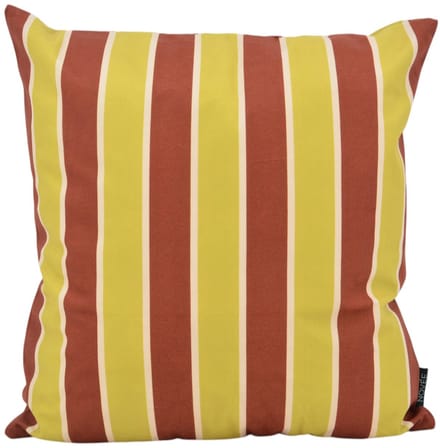 Riviera Stripe Groen/Roest Kussenhoes | 45 x 45 cm | Katoen/Polyester