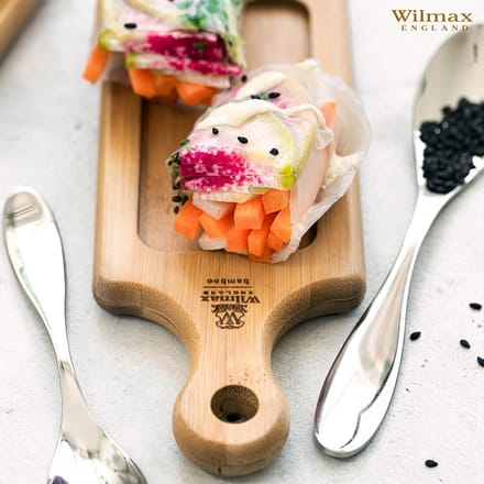 Wilmax Bamboe Serveertablet 17 x 7 cm voor Steaks & Desserts 6 Stuks WL-771002/A6