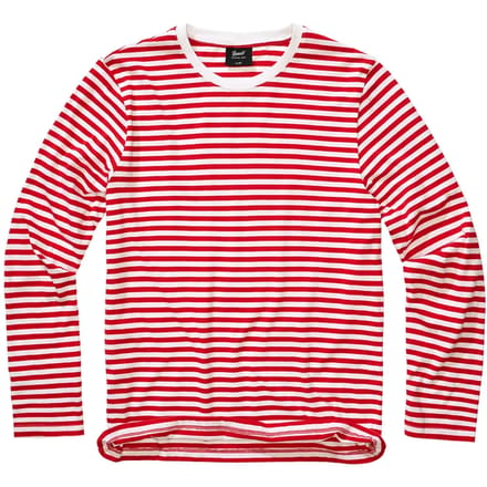Brandit - Jersey Stripe Longsleeve shirt - 3XL - Rood/Wit