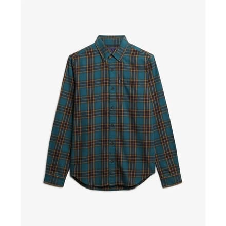 Superdry - Vintage Check Overhemd - Heren - Lange mouwen shirts