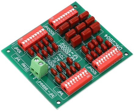Dailygoody - Programmeerbare Condensatorplaat 1nF-9999nF, Hoge Precisie Polypropyleen Film, DC100V AC70V