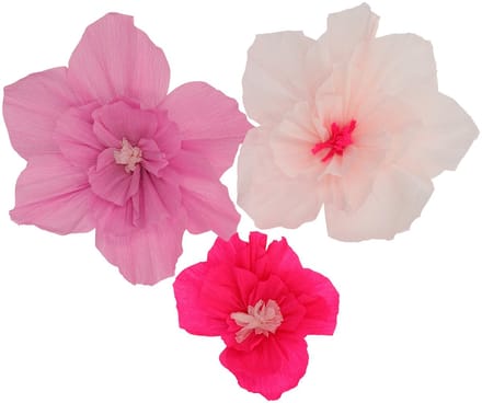 Tafeldecoratie - Flower Set - Perfect Pink - 3 stuks