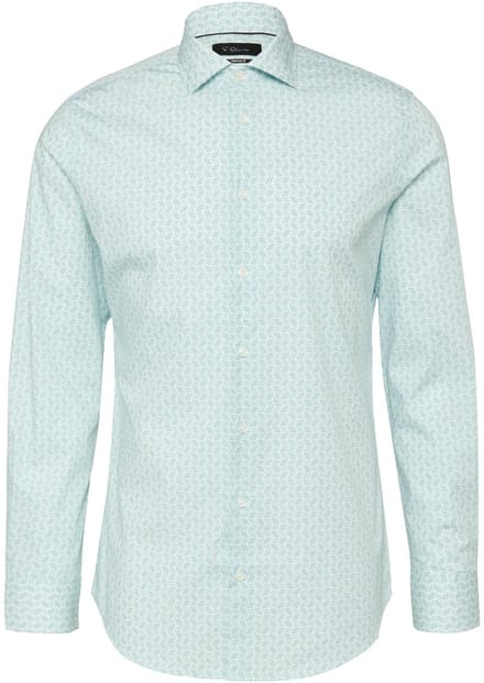 s.Oliver BLACK LABEL - Hemd - Maat 45 - Mannen - Groen - katoen