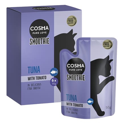 12x60g Cosma Smoothies Kattensnacks Tonijn met Tomaat