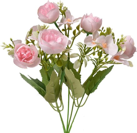 Clayre & Eef Kunstbloem 34 cm Roze Kunststof