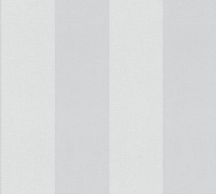 STREPEN BEHANG | Linnenstructuur - Grijs Wit - A.S. Création Pure Elegance