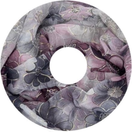 Dunne Colsjaal - Goud Accent - Grijs - 80 x 50 cm (20325#)