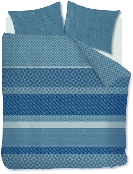 Beddinghouse Fera dekbedovertrek - Eenpersoons - 140 x 200/220 cm - Blauw