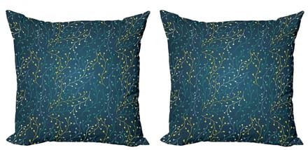 ABAKUHAUS Kussenhoes Set – 2x 40x40 cm – Dubbelzijdig bedrukt – Multicolor