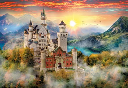 Clementoni - Puzzel - 2000 Stukjes - Neuschwanstein Kasteel - Puzzel Voor Volwassenen - High Quality