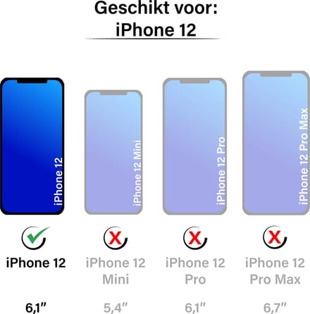 Hoesje geschikt voor iPhone 12 - Backcover - Flexibel - Koord - TPU - Transparant