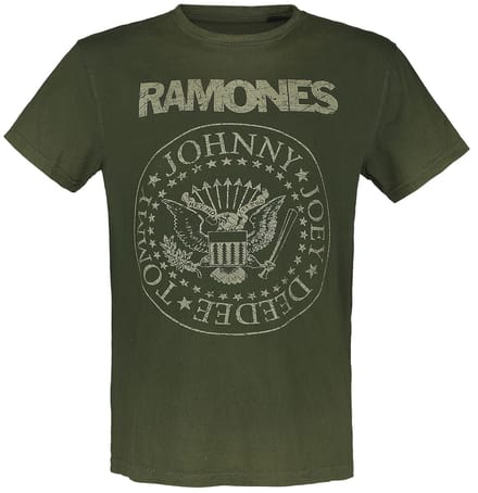 Ramones T-shirt - Crest - S tot 3XL - voor Mannen - groen