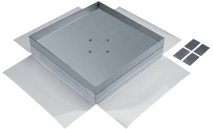 Hager EKSQ405BL Cassette voor belasting tot 20 kN 405x405mm hoogte 44mm blind