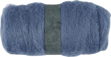 Gekaarde Wol, hemelsblauw, 100 gr/ 1 bol