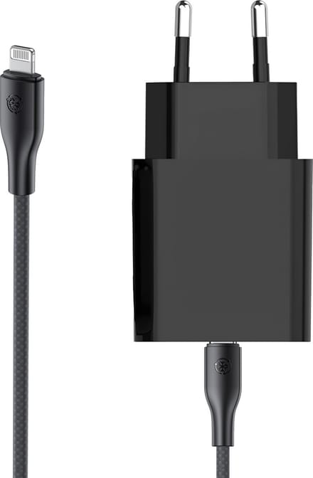 Usb-C Snellader geschikt voor iPhone Oplader met Kabel 1 Meter - 20w - Power Delivery 3.0 - Zwart