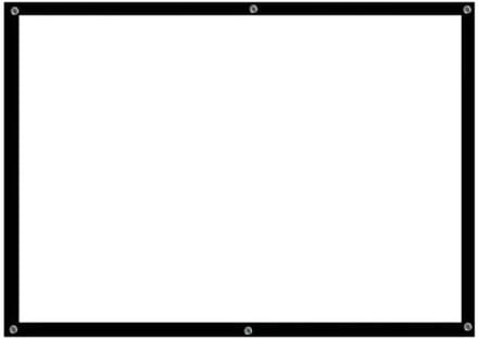 Projectiescherm - Draagbaar scherm - Thuisbioscoop Ervaring - Anti-licht Technologie - 120 inch - Wit