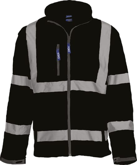 Yoko Signalisatie jack van softshell YHVK09 - Black - L